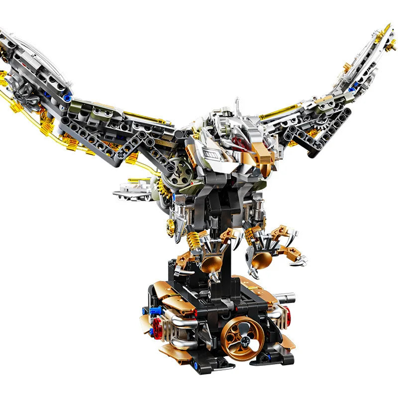 New Building Blocks Eagle Model Children's Semi-mechanical Science Building blocks Teaching Toys Birthday gifts 1168 Particles