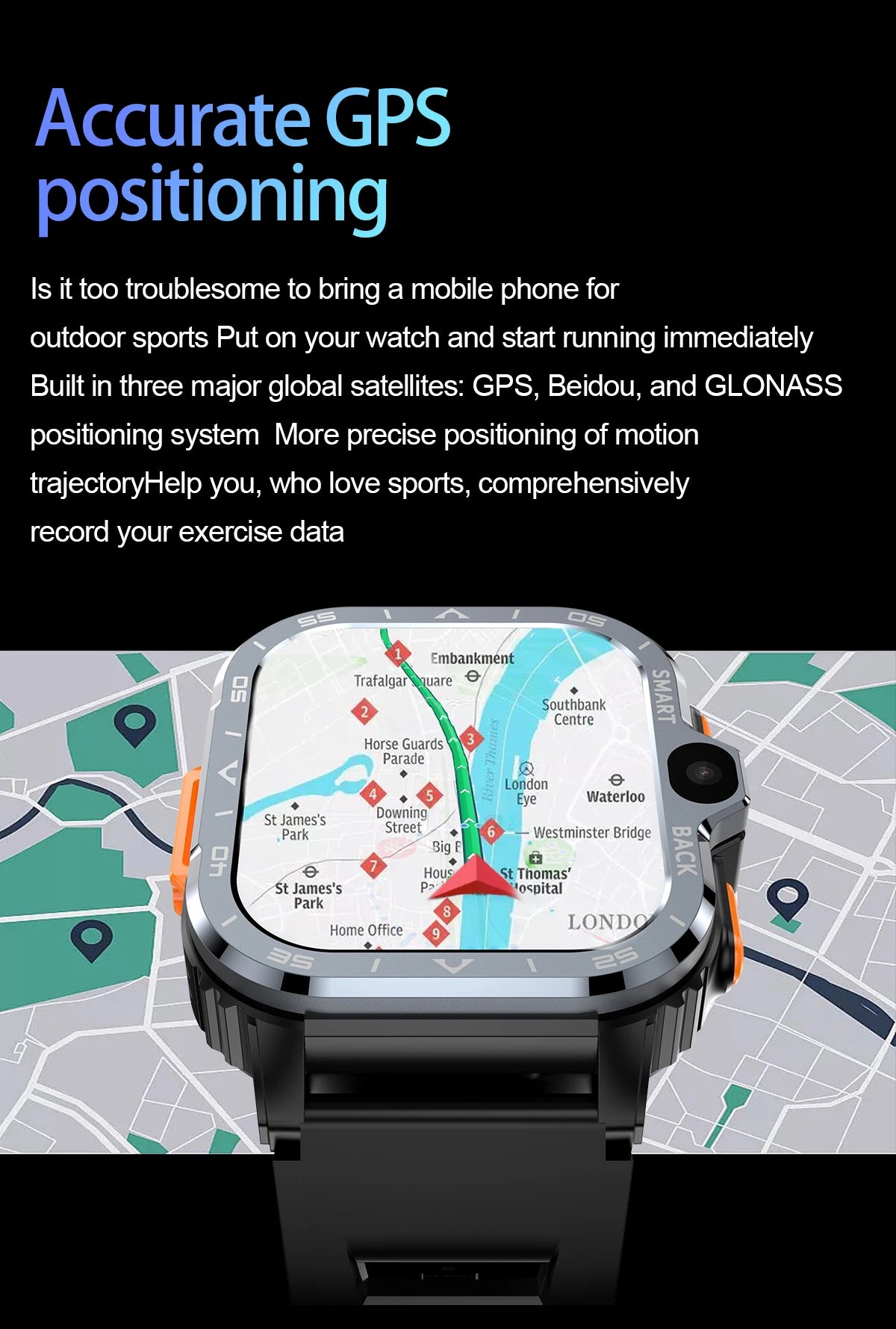 Valdus PGD Android Smart Watch for Men