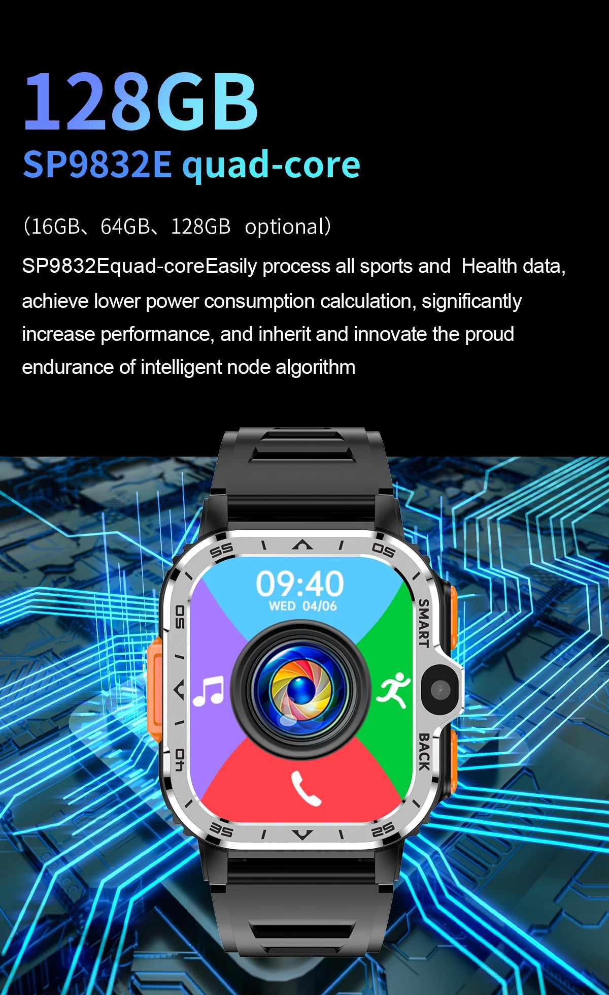 Valdus PGD Android Smart Watch for Men