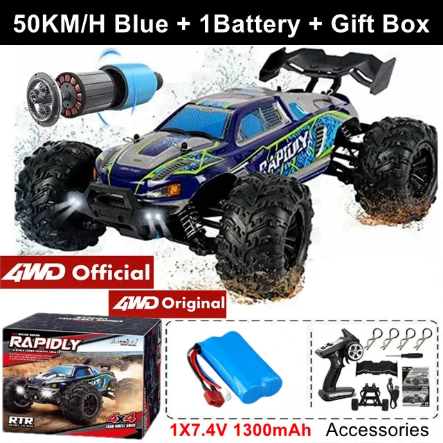 Brushless 4WD RC Car – Off-Road 80KM/H Racing Truck