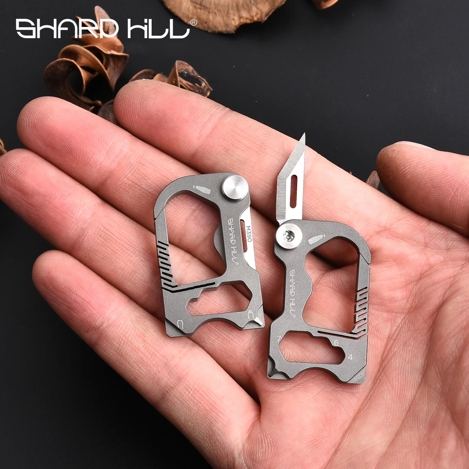 Titanium EDC Multi-Tool Keychain – Knife & Screwdriver