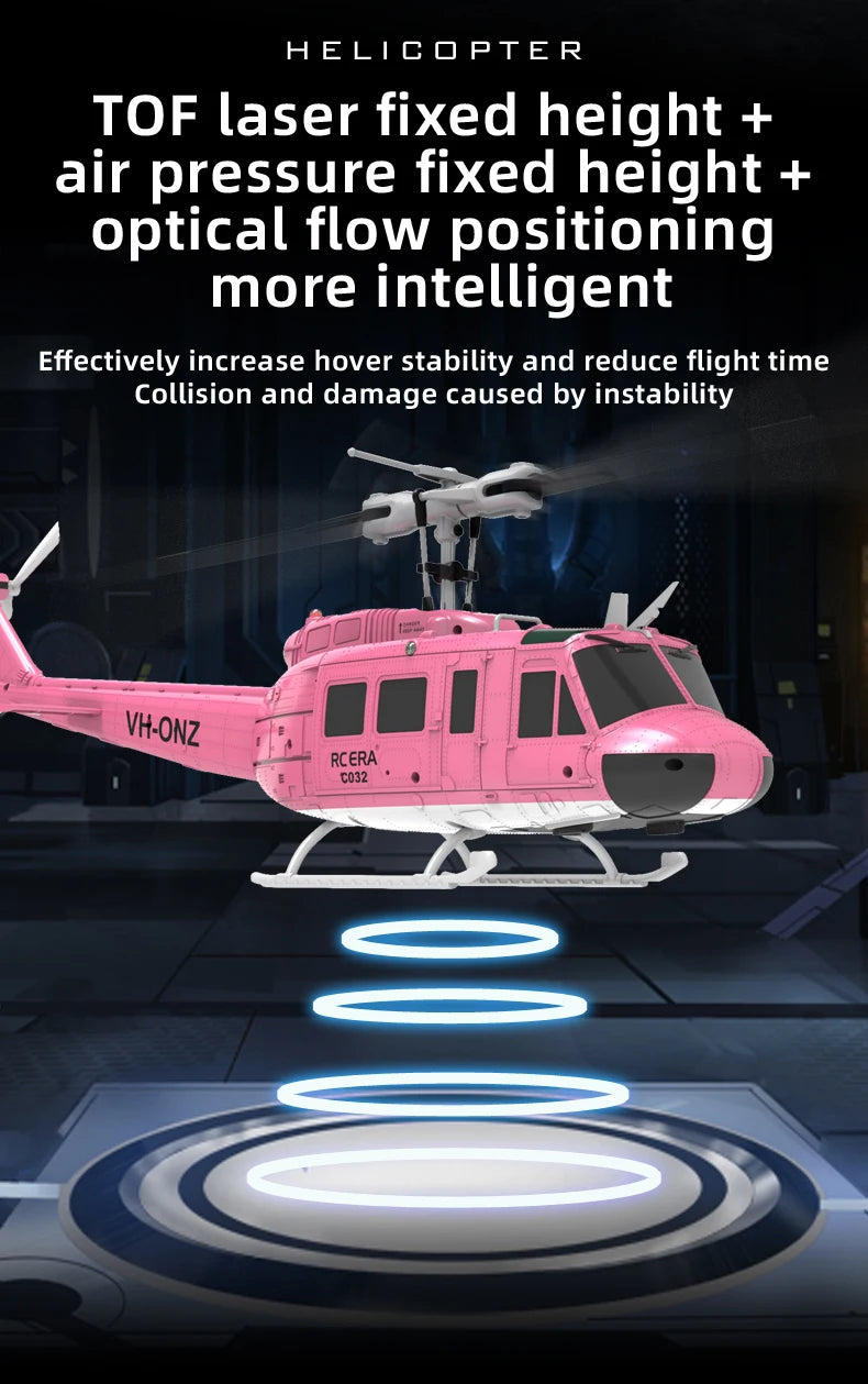 Huey UH-1 RC Helicopter – 6CH Military-Grade Stunt Chopper