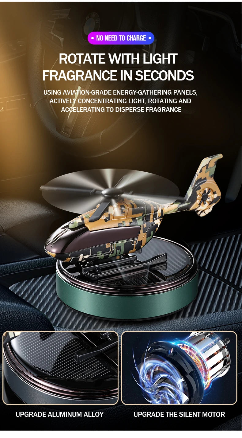 Car Solar Helicopter Air Freshener