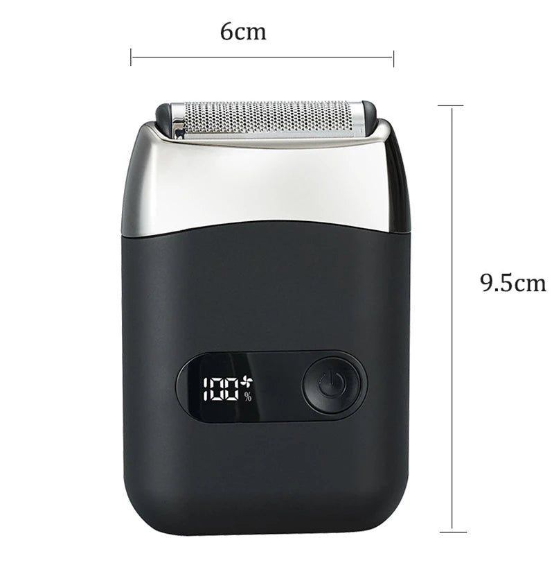 Smart Electric Shaver – LED Display & USB Powered