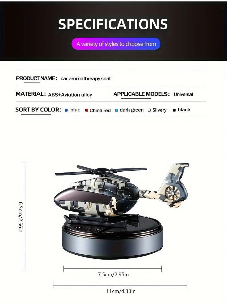 Car Solar Helicopter Air Freshener