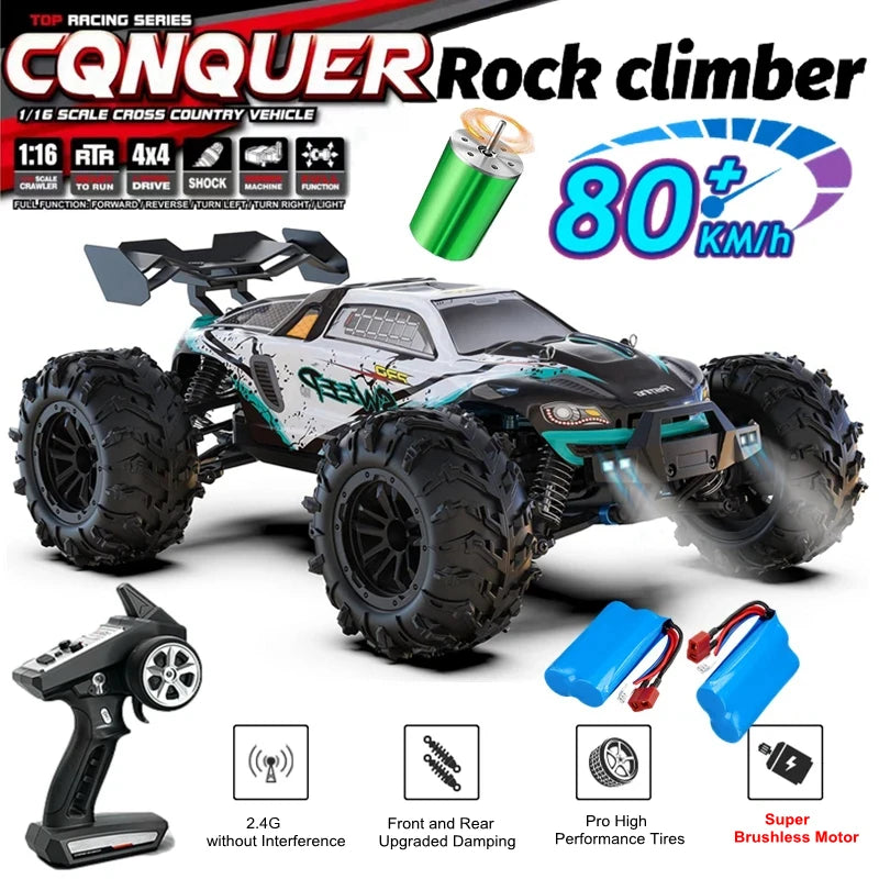 Brushless 4WD RC Car – Off-Road 80KM/H Racing Truck