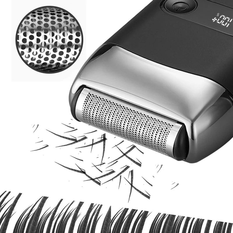 Smart Electric Shaver – LED Display & USB Powered