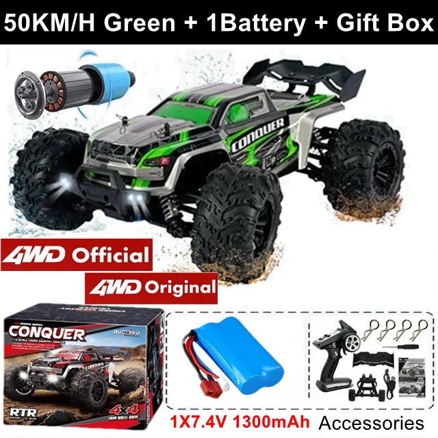 Brushless 4WD RC Car – Off-Road 80KM/H Racing Truck