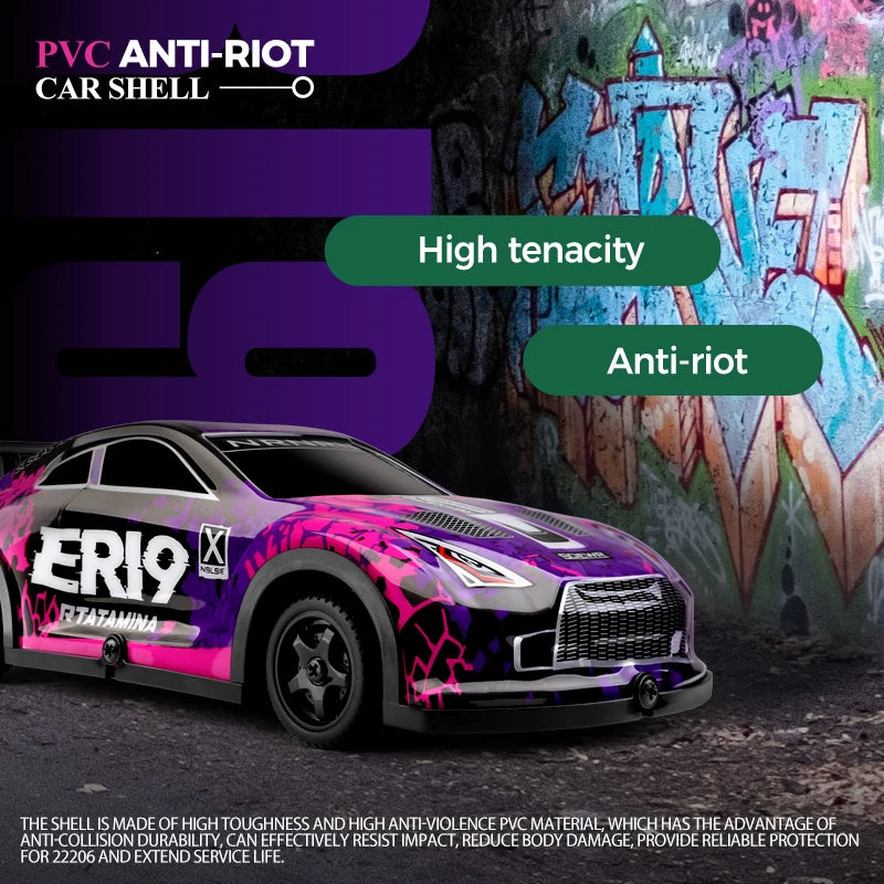 Mini GTR RC Racer – 4WD Drift Action with LED Headlights