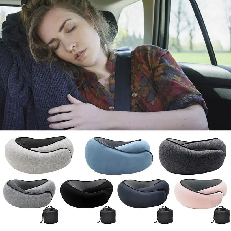 Flight-Ready Neck Pillow – Soft, Supportive, Adjustable